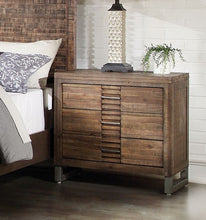 Load image into Gallery viewer, Reclaimed Oak 3 Drawer Nightstand
