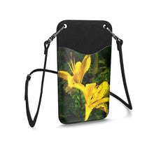 Load image into Gallery viewer, Yellow Lily Nappa Leather Phone Case With Strap
