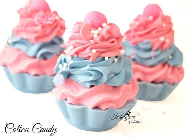 Cotton Candy Soap Cupcake