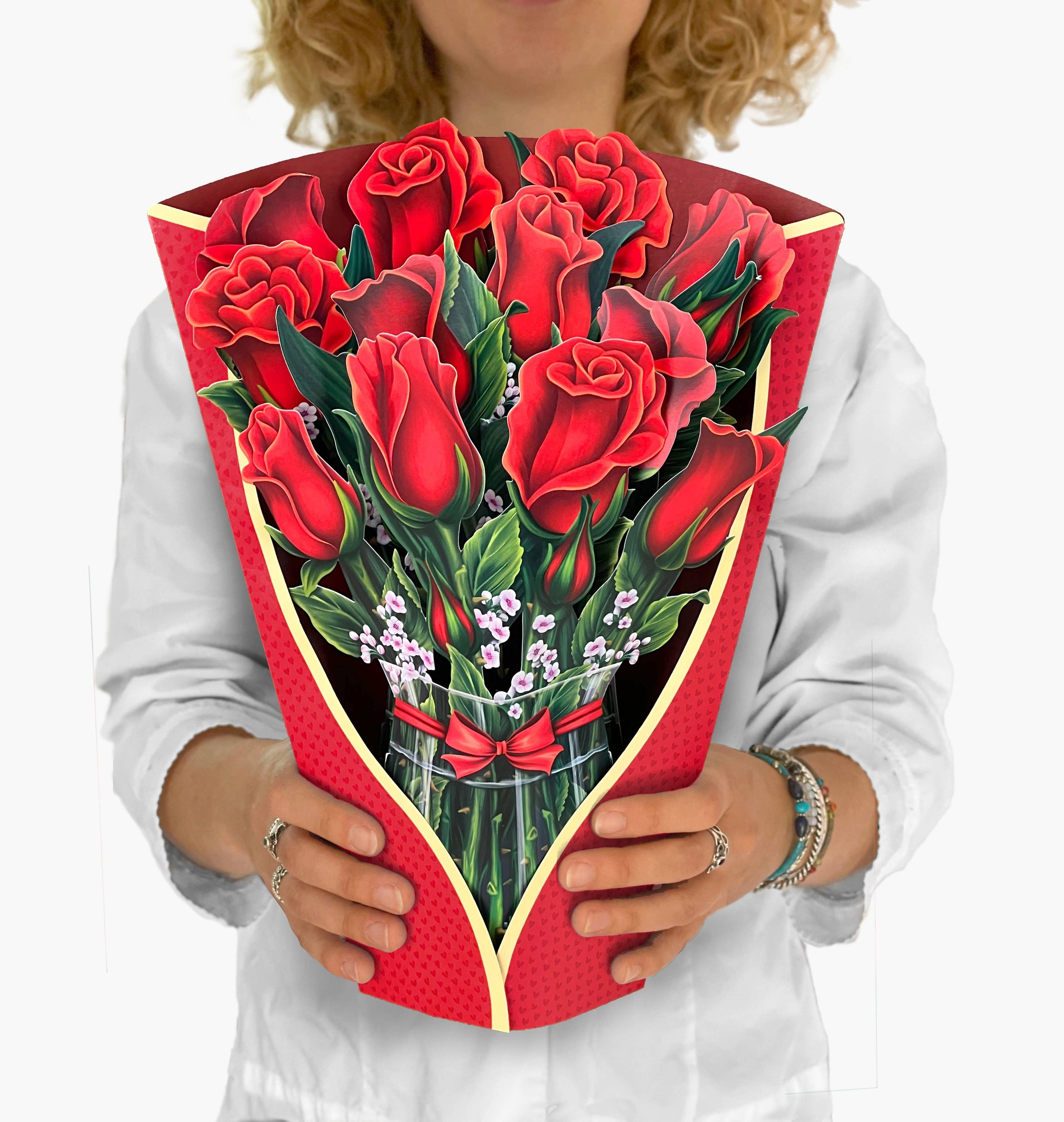 Red Roses Pop-Up Card