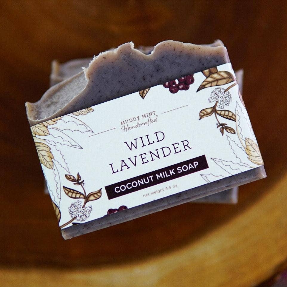 Wild Lavender Soap: Exfoliating, Natural, Palm Free, Vegan
